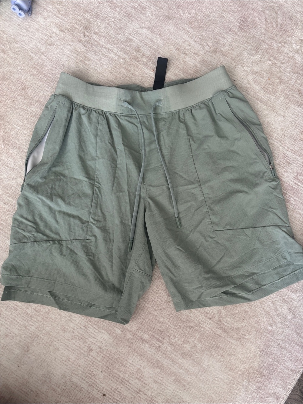 lululemon athletica Men's Olive Green Performance Shorts